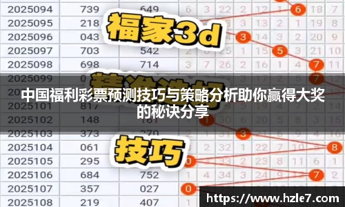 中国福利彩票预测技巧与策略分析助你赢得大奖的秘诀分享